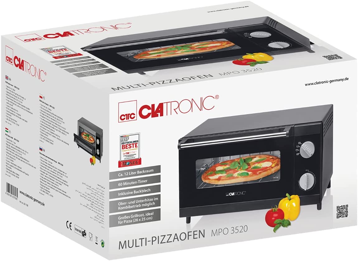 MPO 3520, Mini-Backofen, Schwarz
