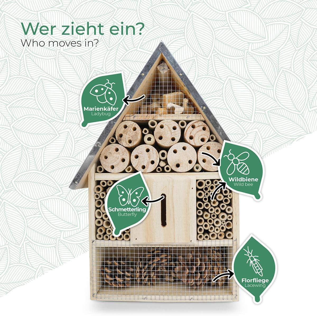 Insektenhaus, Braun