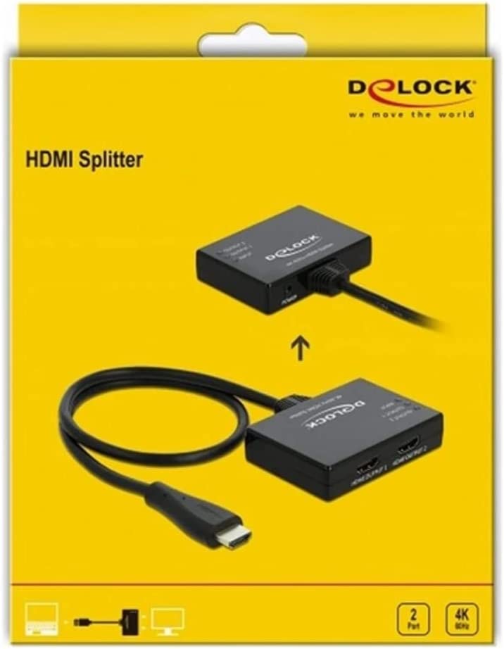 HDMI Splitter 1 x HDMI in > 2 x HDMI out 4K 60 Hz