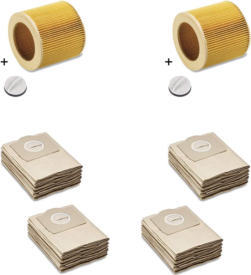Filterset, 20 x Papier-Filter-Tüten, 2x Patronenfilter