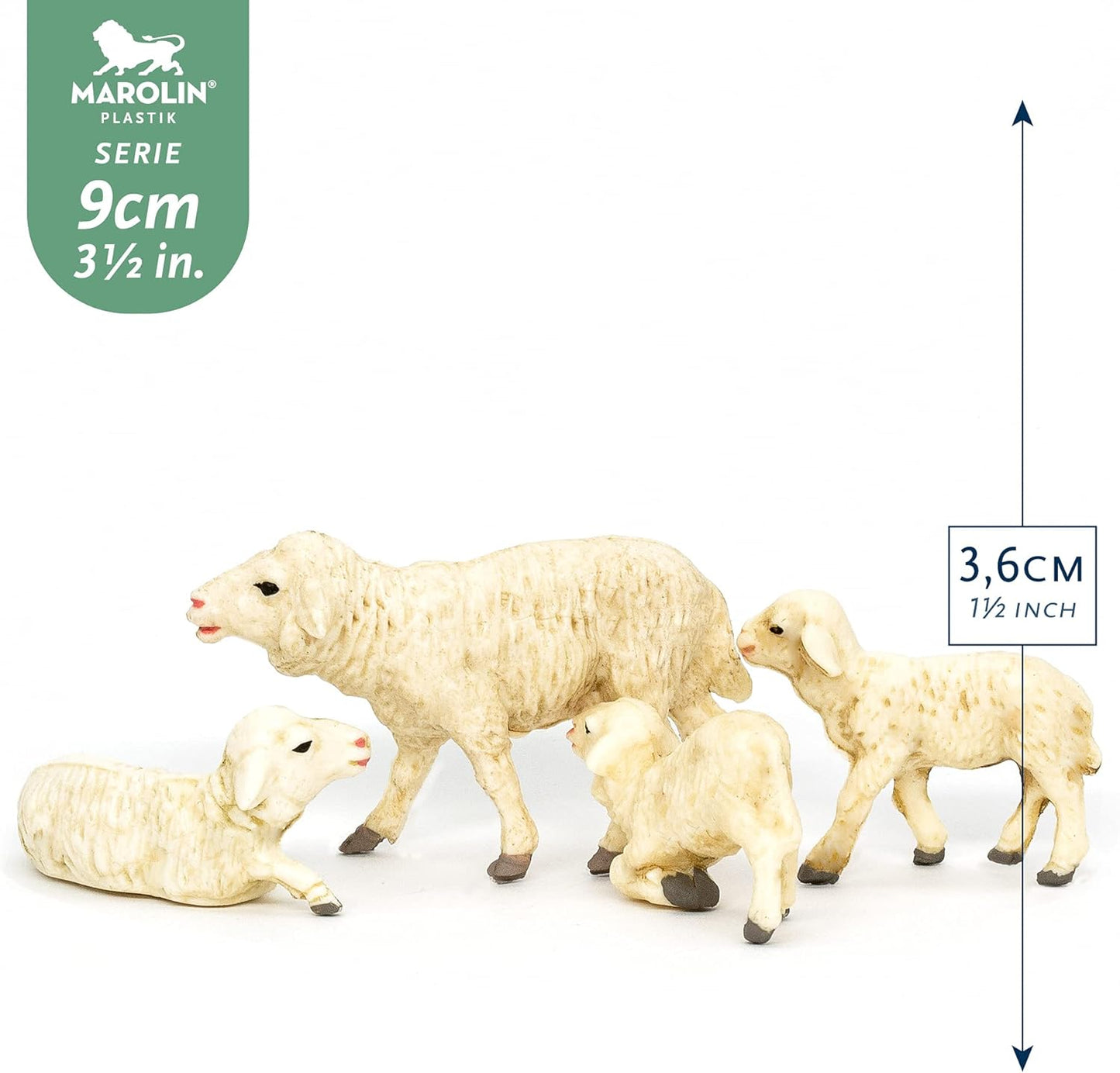 Mutterschaf mit 3 Lämmern
