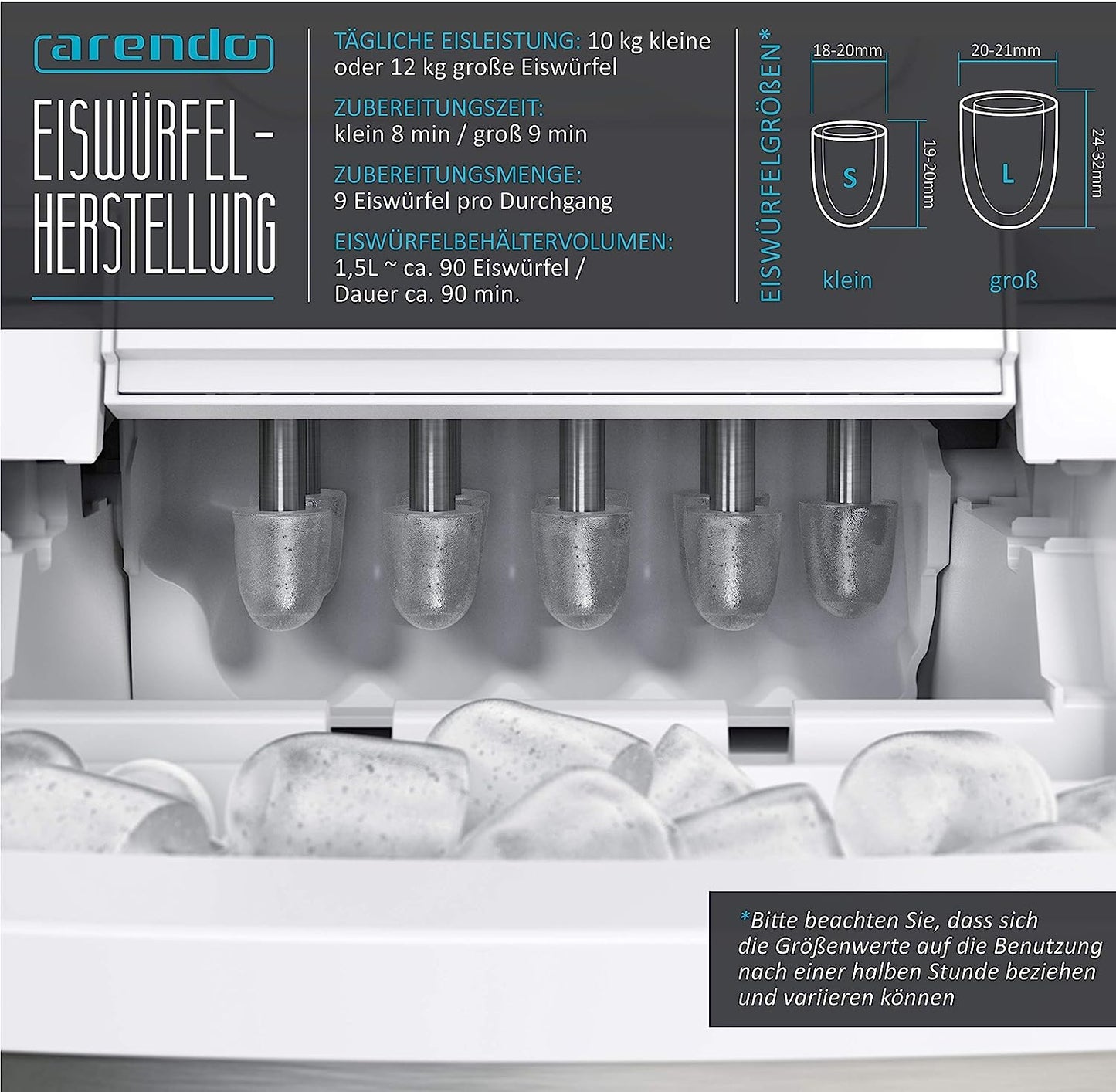 Eiswürfelmaschine, Typ 1
