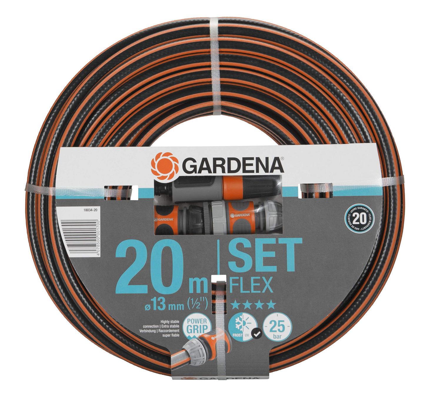 Comfort FLEX Schlauch-Set 13mm (1/2"), 20 m mit Systemteilen Single