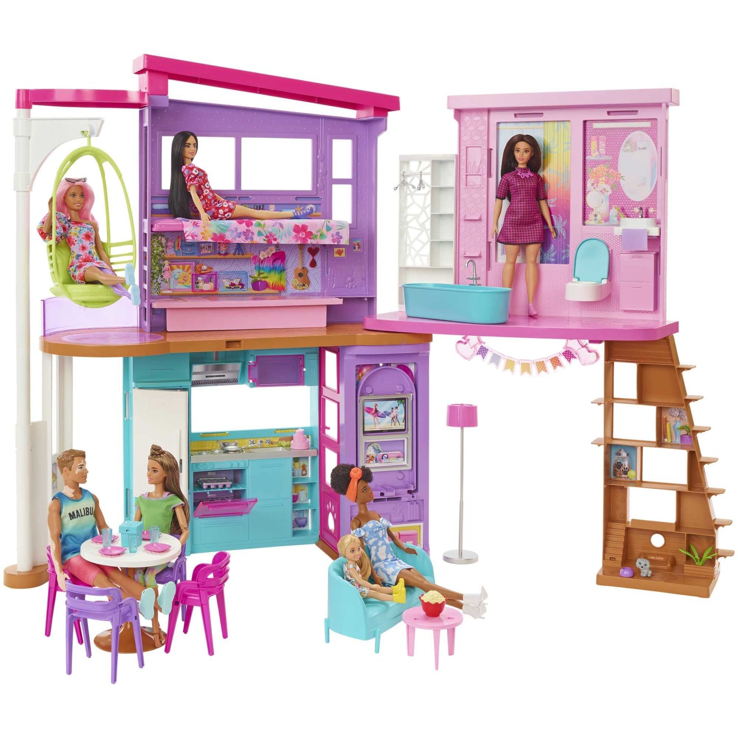 Barbie Malibu Haus, Spielgebäude, Violett