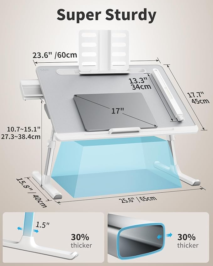 Laptoptisch, Grau, 60*45cm