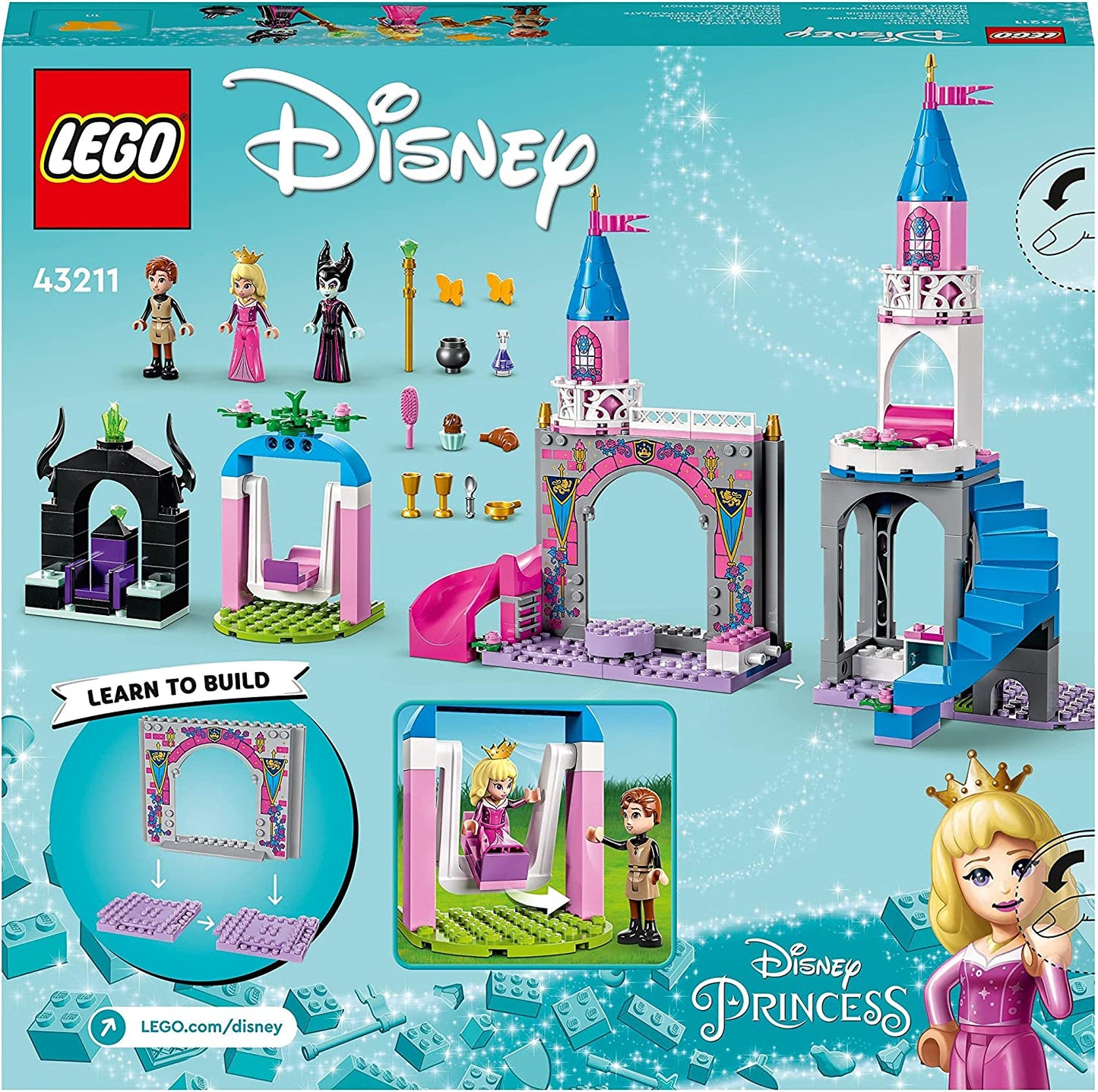 43211 Disney Princess Auroras Schloss, Konstruktionsspielzeug, Spielzeug