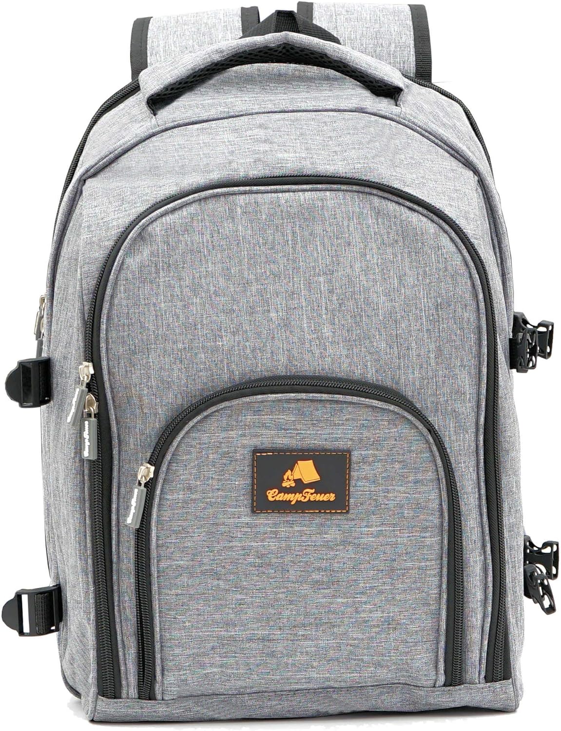 Picknickrucksack 32-teilig, Grau