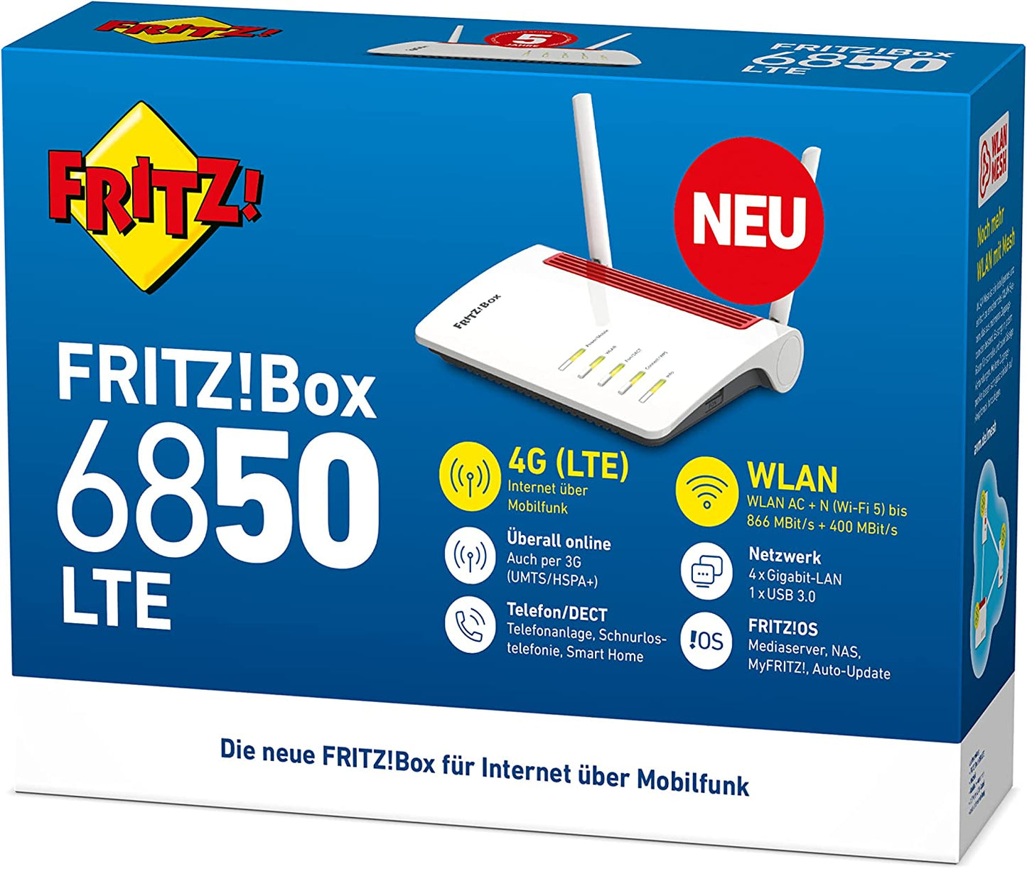 FRITZ!Box 6850 LTE, WLAN-LTE-Router