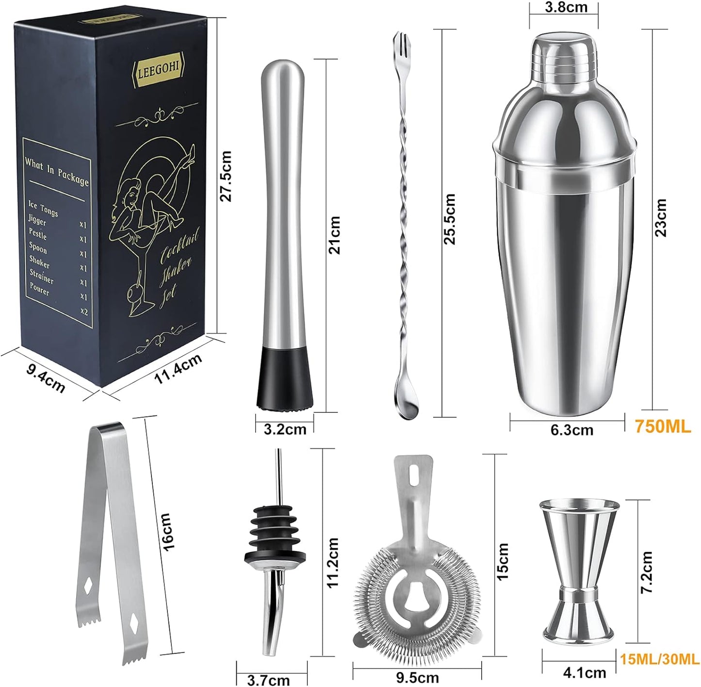 Cocktail Shaker Set