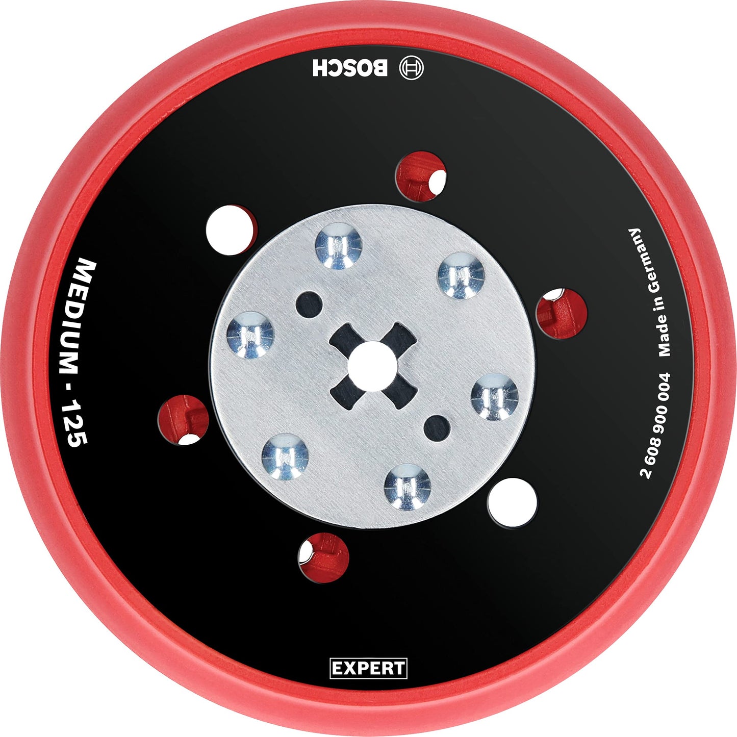 Expert Multiloch Universalstützteller, weich, Ø125mm, M8+5/16", Schleifteller