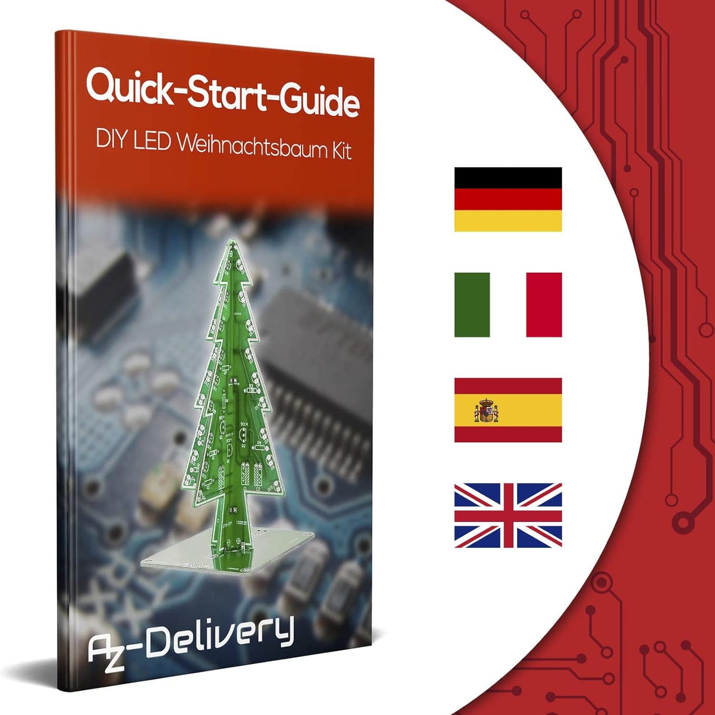 DIY LED Weihnachtsbaum Kit, 3