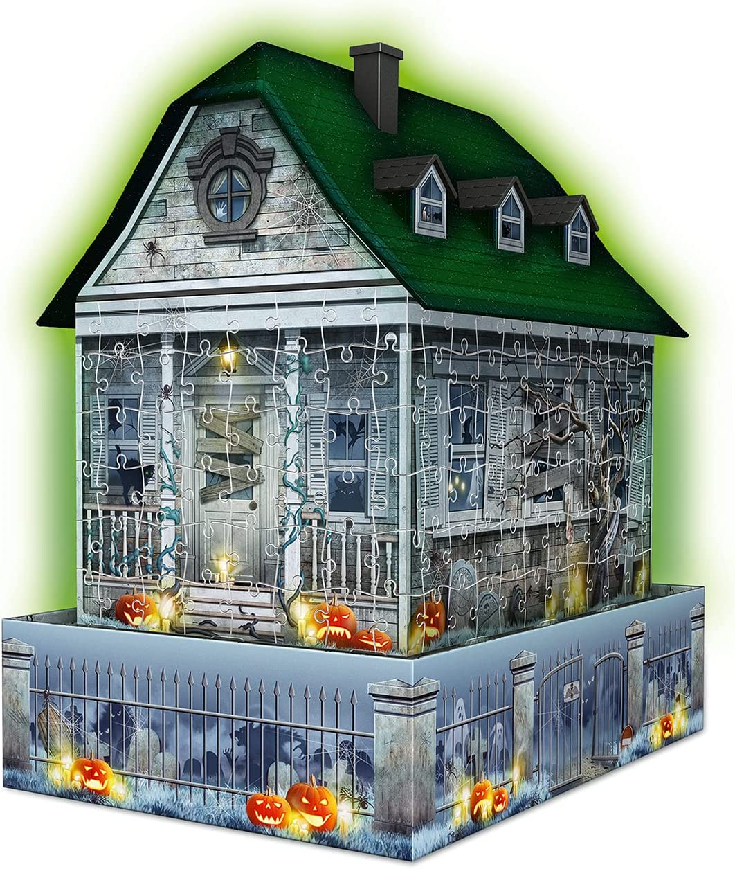 3D Puzzle Gruselhaus bei Nacht