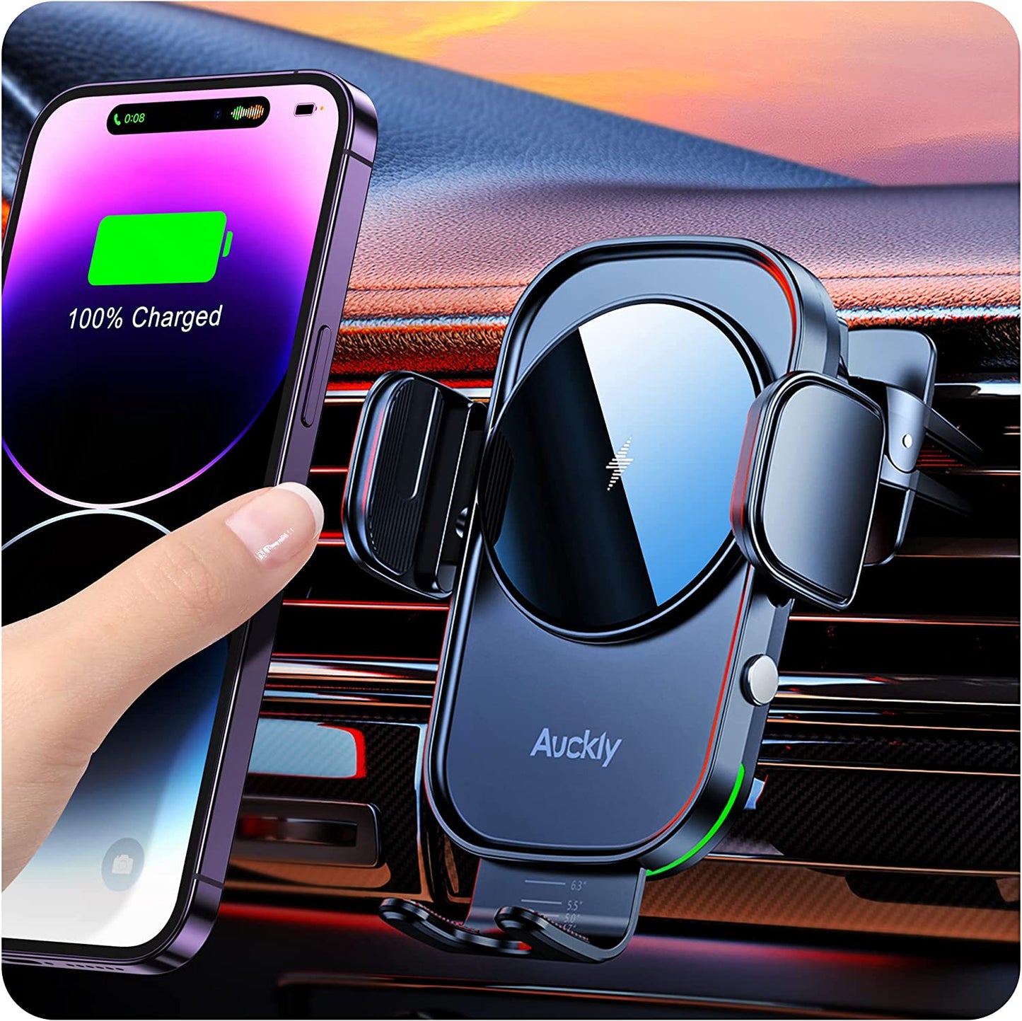 Auto Handyhalterung mit induktiver Ladefunktion
