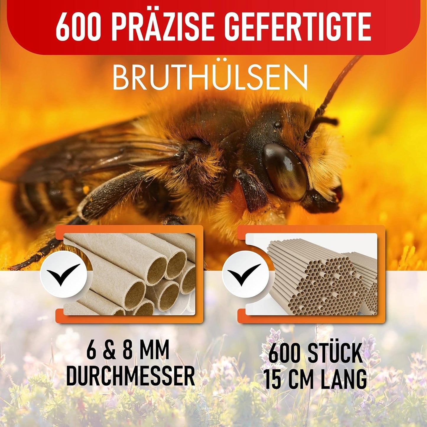 Nisthülsen, 600 Stück