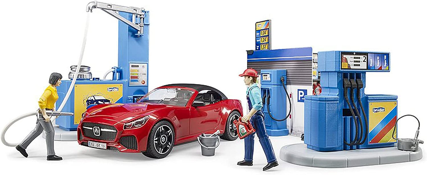 bworld Tankstelle mit Waschplatz, Spielfigur
