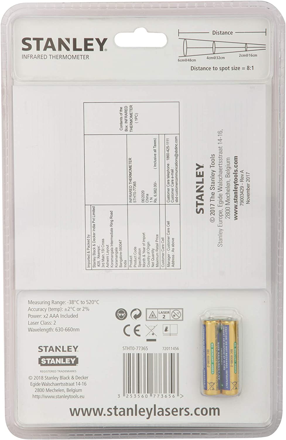 Infrarot-Thermometer STHT0-77365