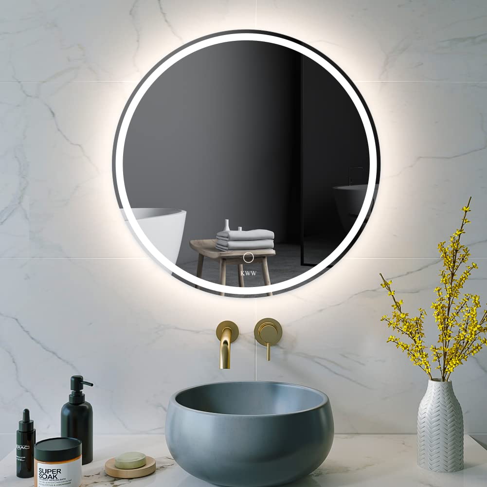 LED Badezimmerspiegel, Touch-steuerung, 60 x 60 cm