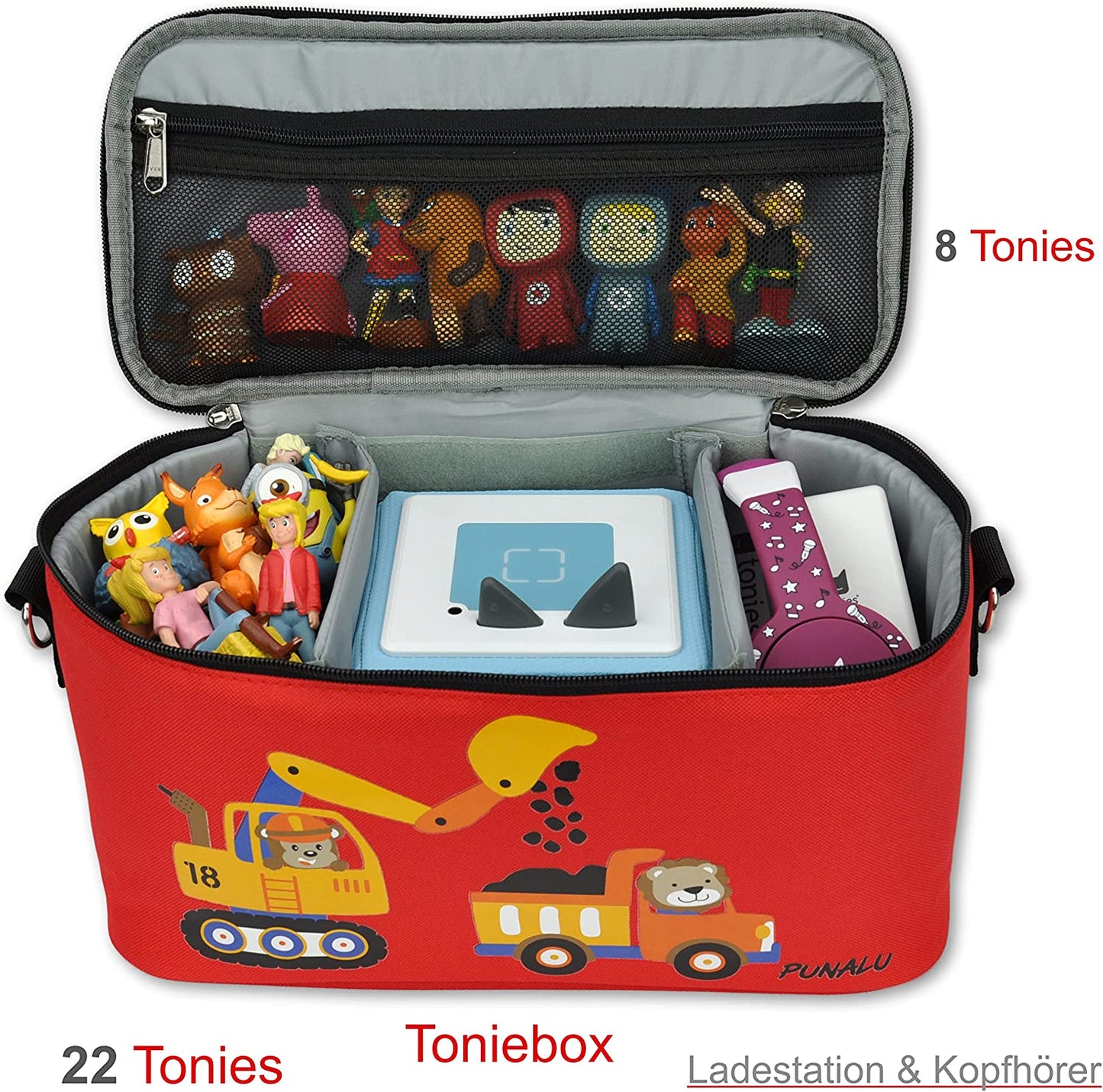 Tasche für Toniebox, rot