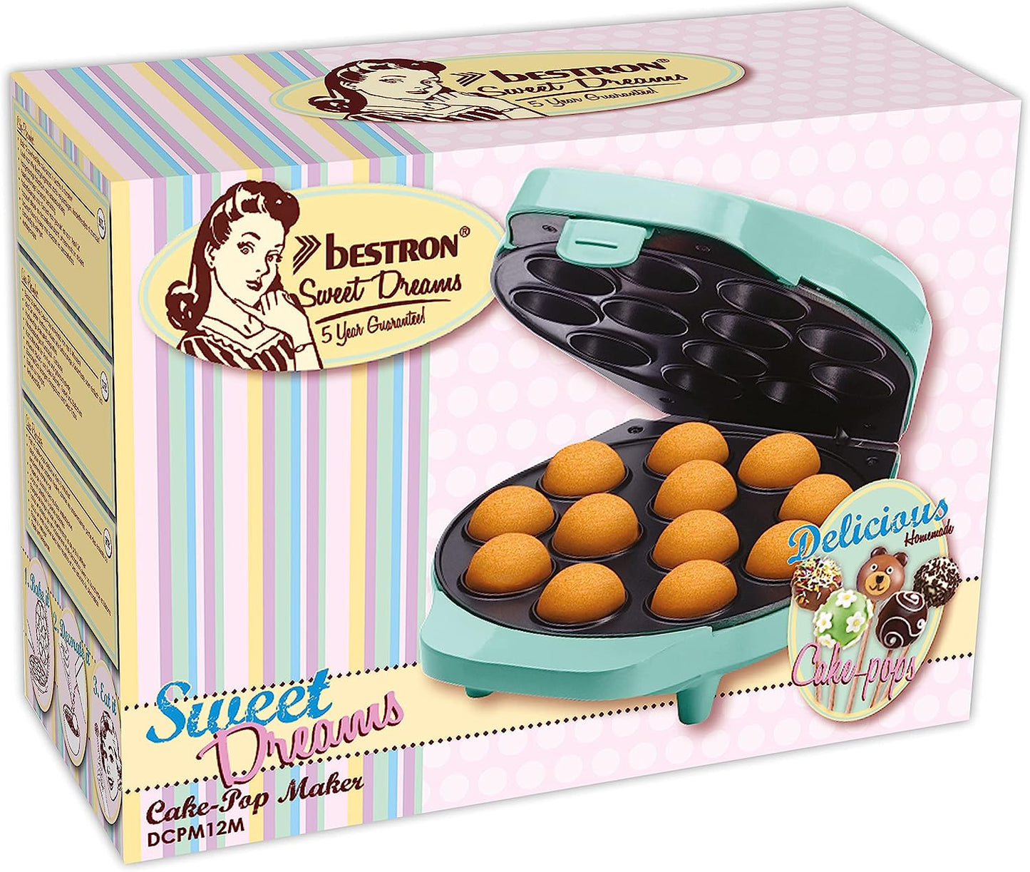 Cake-Pop-Maker DCPM12M, Cookie Maker, Cake-pop Maker Mint