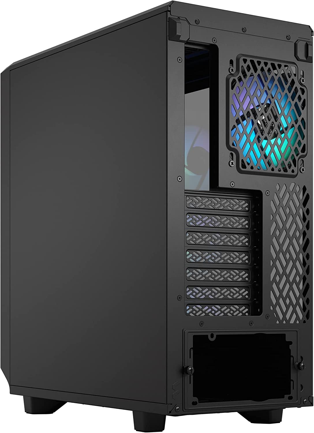 Meshify 2 Compact Lite RGB Black TG Light tint, Tower-Gehäuse, Schwarz
