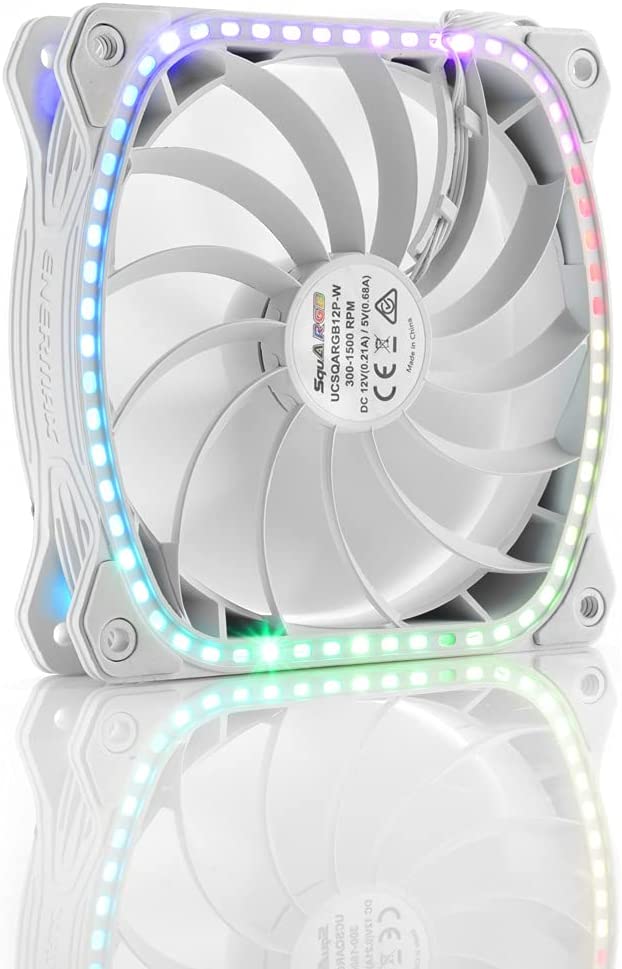 SquA RGB White 3 Pack 120x120, Gehäuselüfter