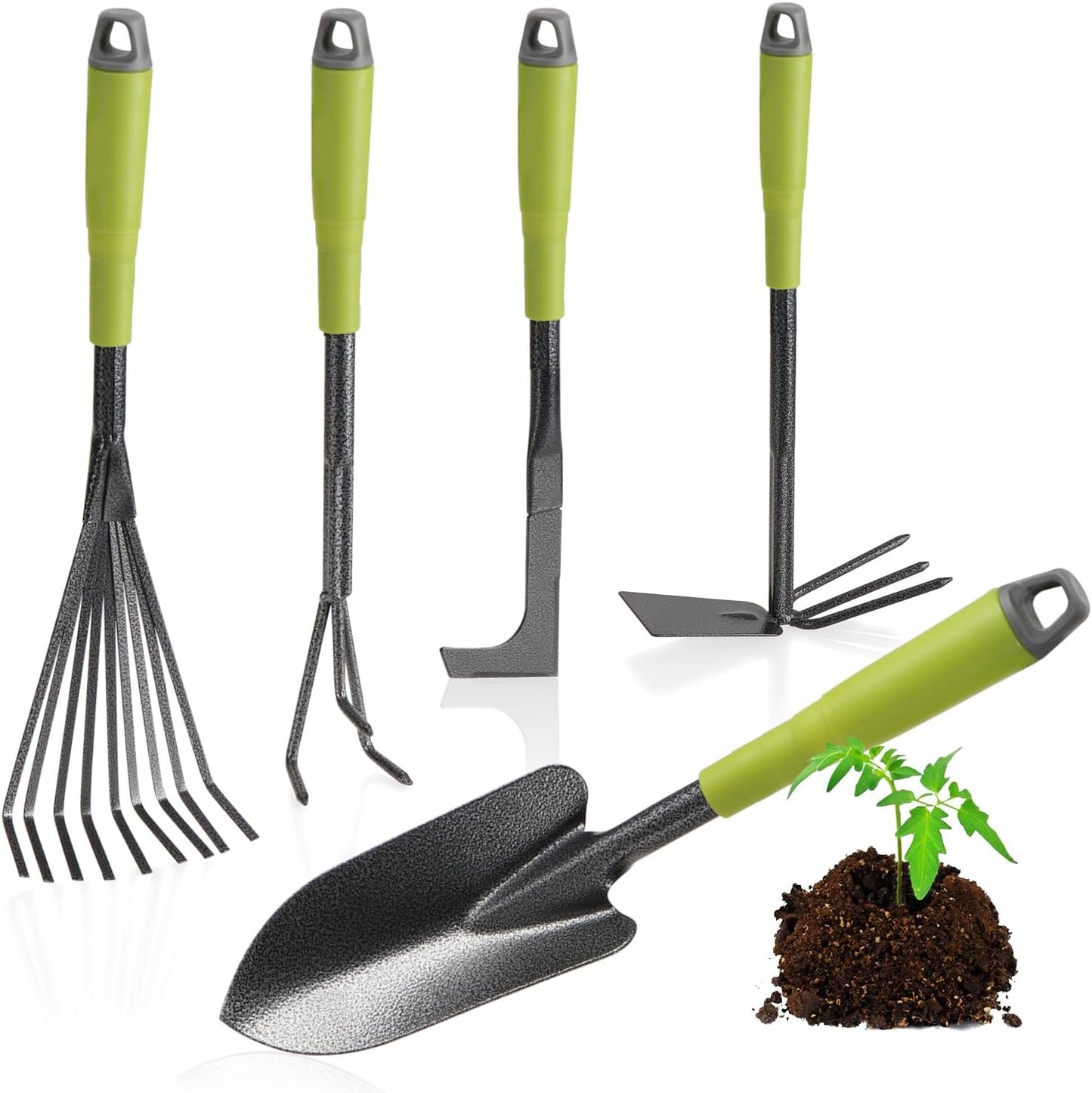 Gartenwerkzeug Set, 005 Stück - grün