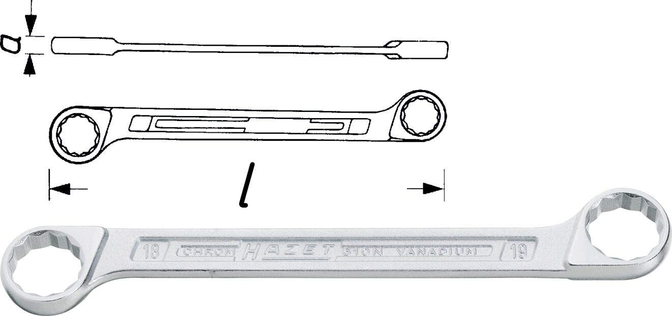 Doppel-Ringschlüssel-Satz 610N/8, 8-teilig, Schraubenschlüssel