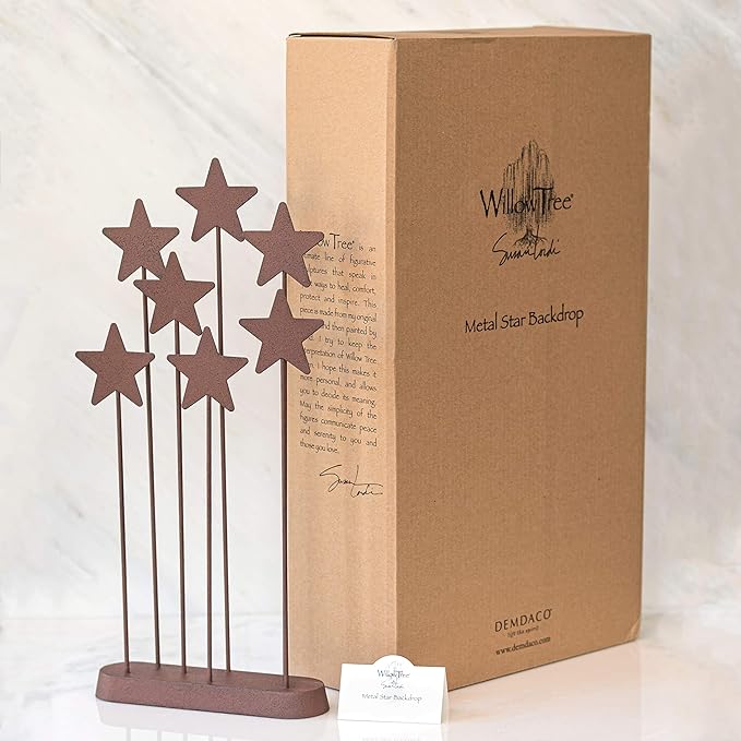 Willow Tree Metal Star Backdrop 26007, Elegante,Klassiker