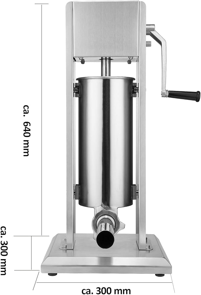 Wurstfüllmaschine, Silber, 5 Liter