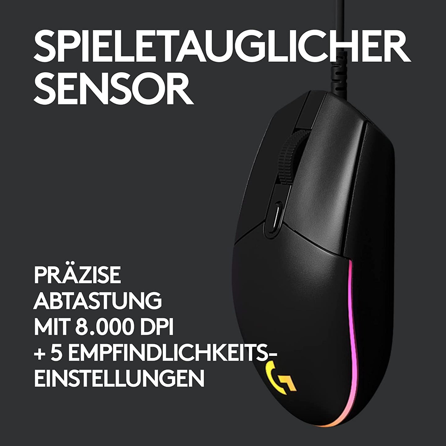 G203 LIGHTSYNC, Gaming-Maus