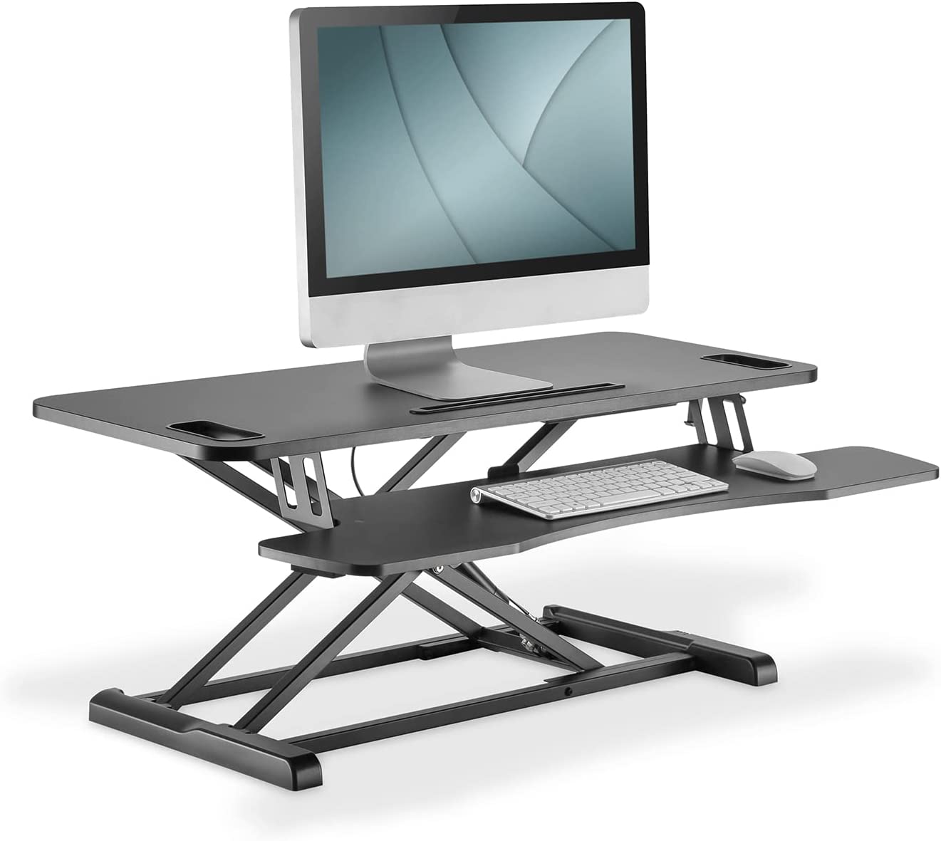 Ergonomischer Schreibtischaufsatz, Monitorhalterung