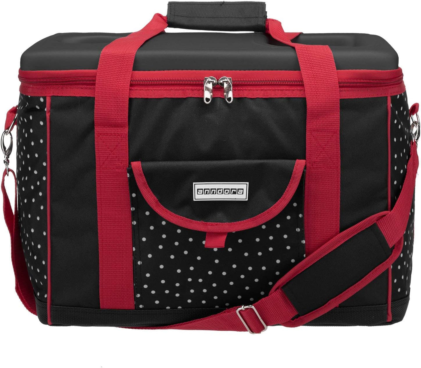 Kühltasche ‎TW-1886-230, XL schwarz weiss gepunktet