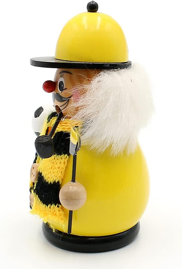 Räuchermann Fussballer, Schwarz/Gelb