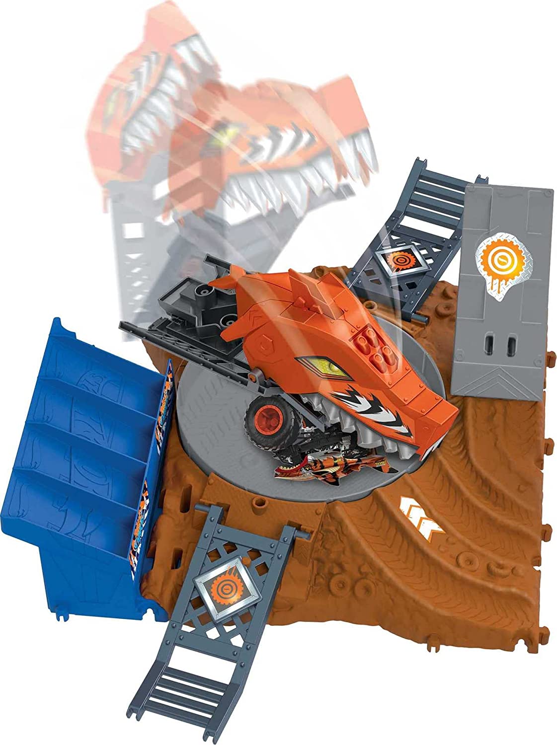 Monster Trucks Arena World: Semi-Finals Asst - Tiger Shark's Spin Out Frenzy, Rennbahn