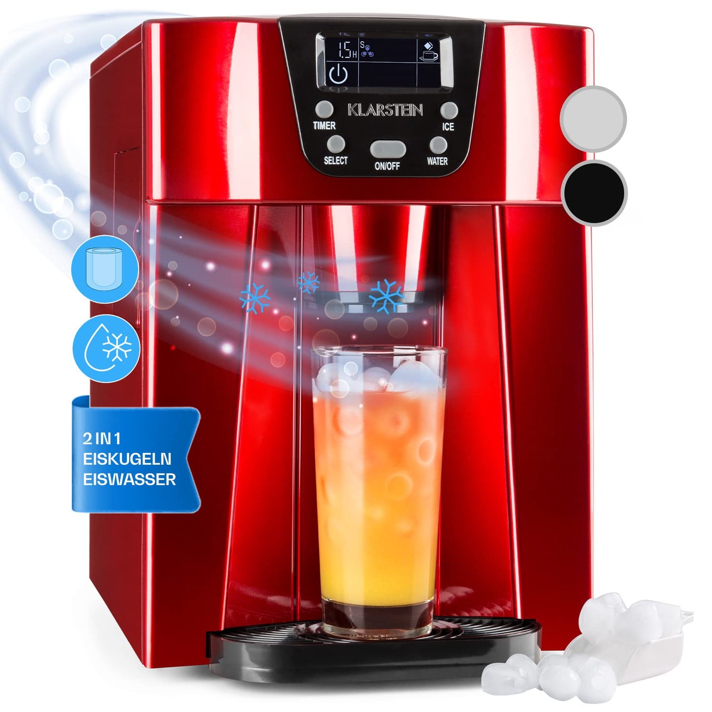 Eiswürfelmaschine, Farbe: Rot