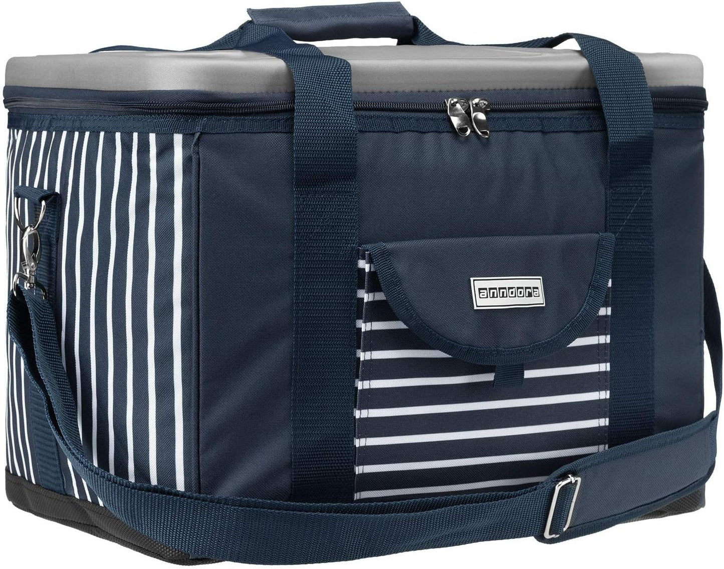 Kühltasche, XL navy blau weiss