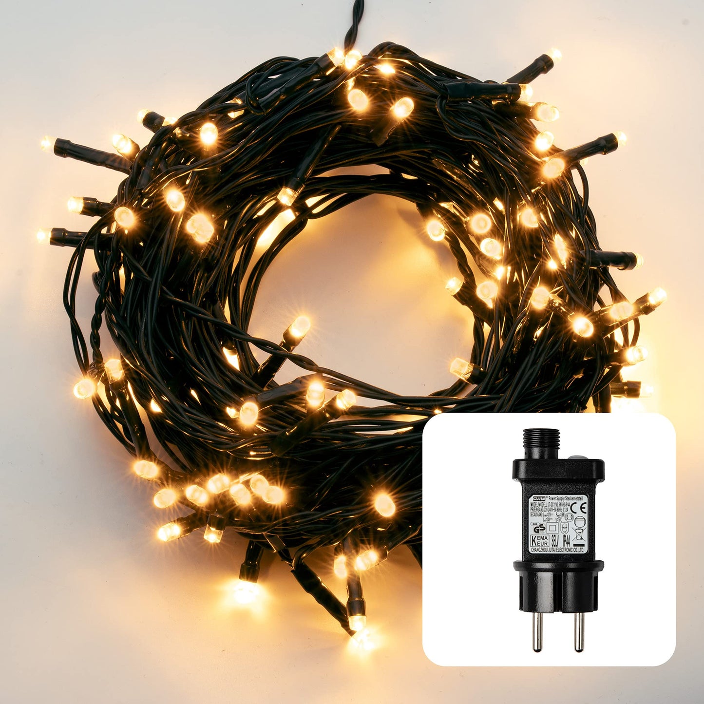 LED Lichterkette Aussen 576696, Klassisch Warmweiss; 200 LED/19.9m beleuchtet