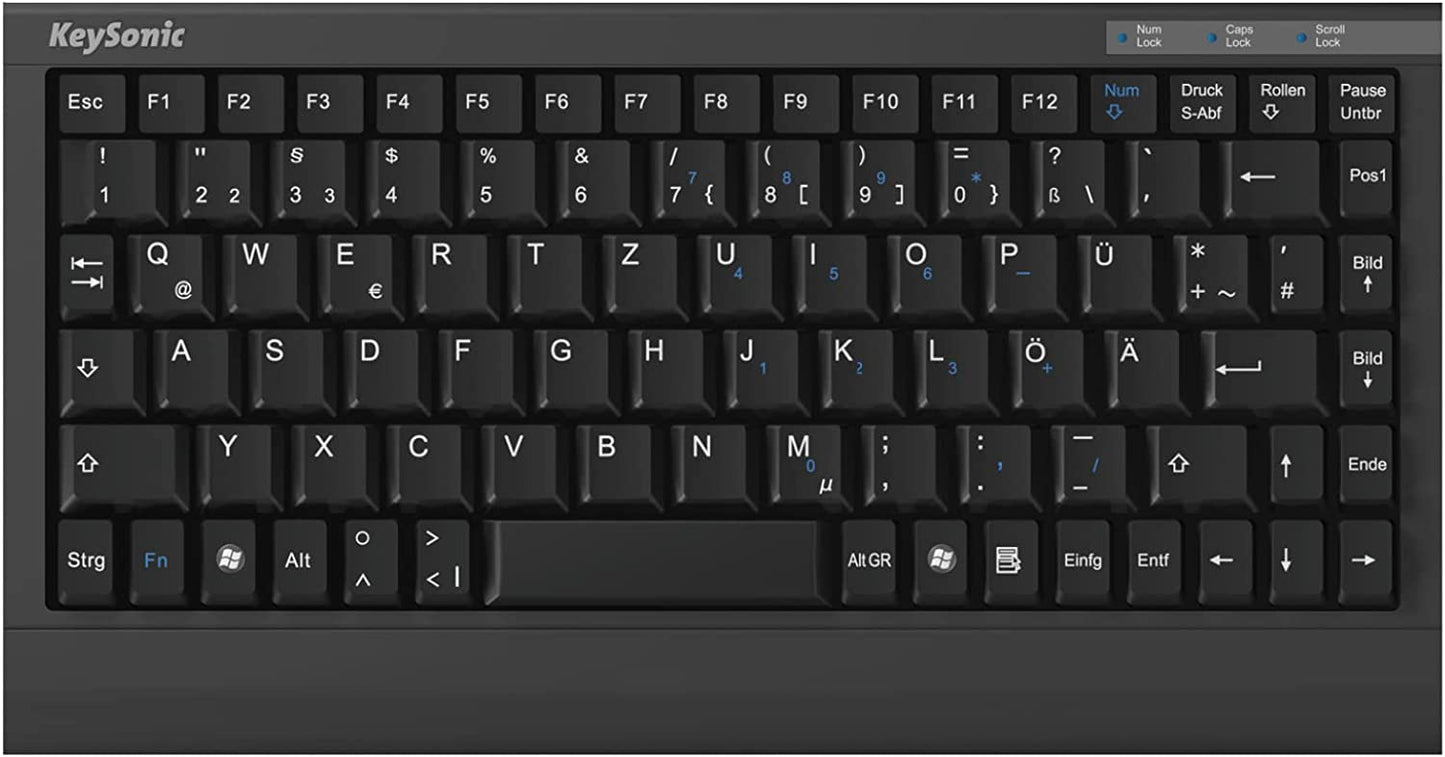 ACK-595 C+, Tastatur, Mini Layout Ohne Touchpad Single