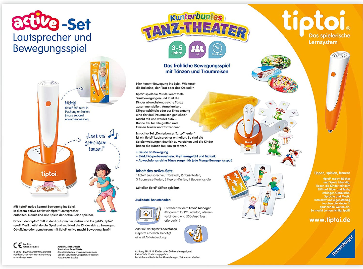 tiptoi ACTIVE Set Kunterbuntes Tanz-Theater, Brettspiel
