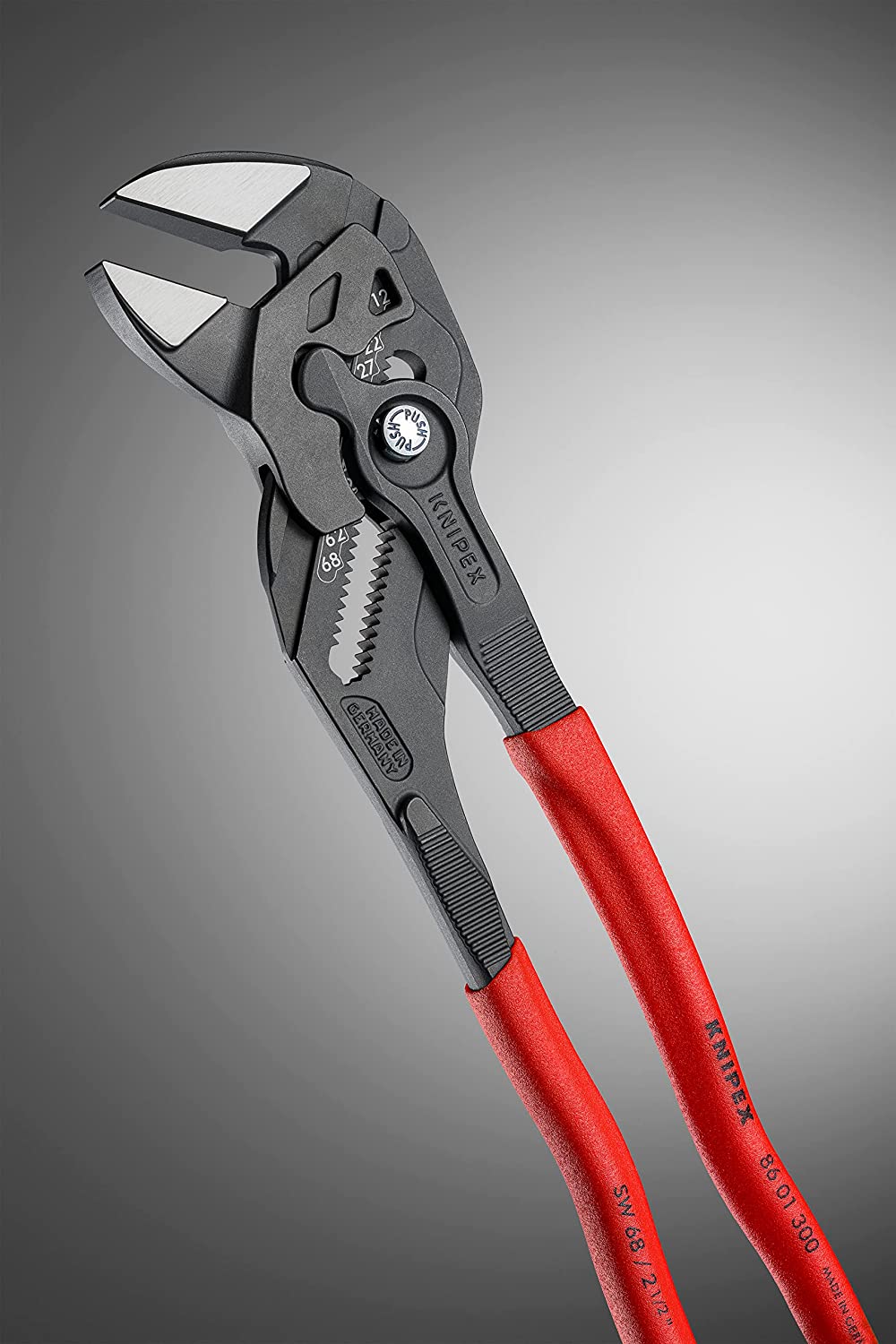Zangenschlüssel 86 01 300, atramentiert 300 mm Rot