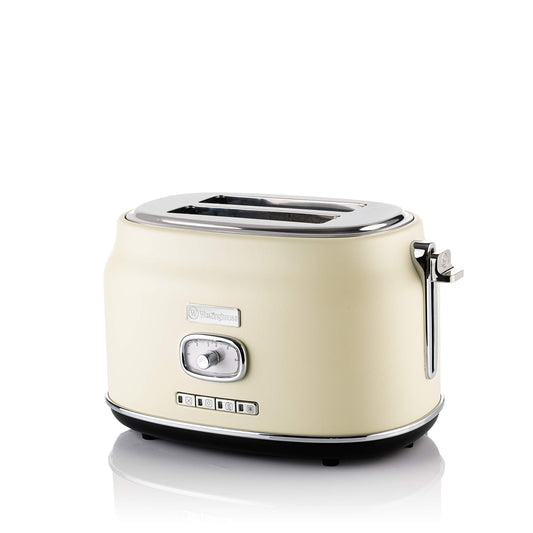 2 Scheiben Retro Toaster, Farbe: Weiss