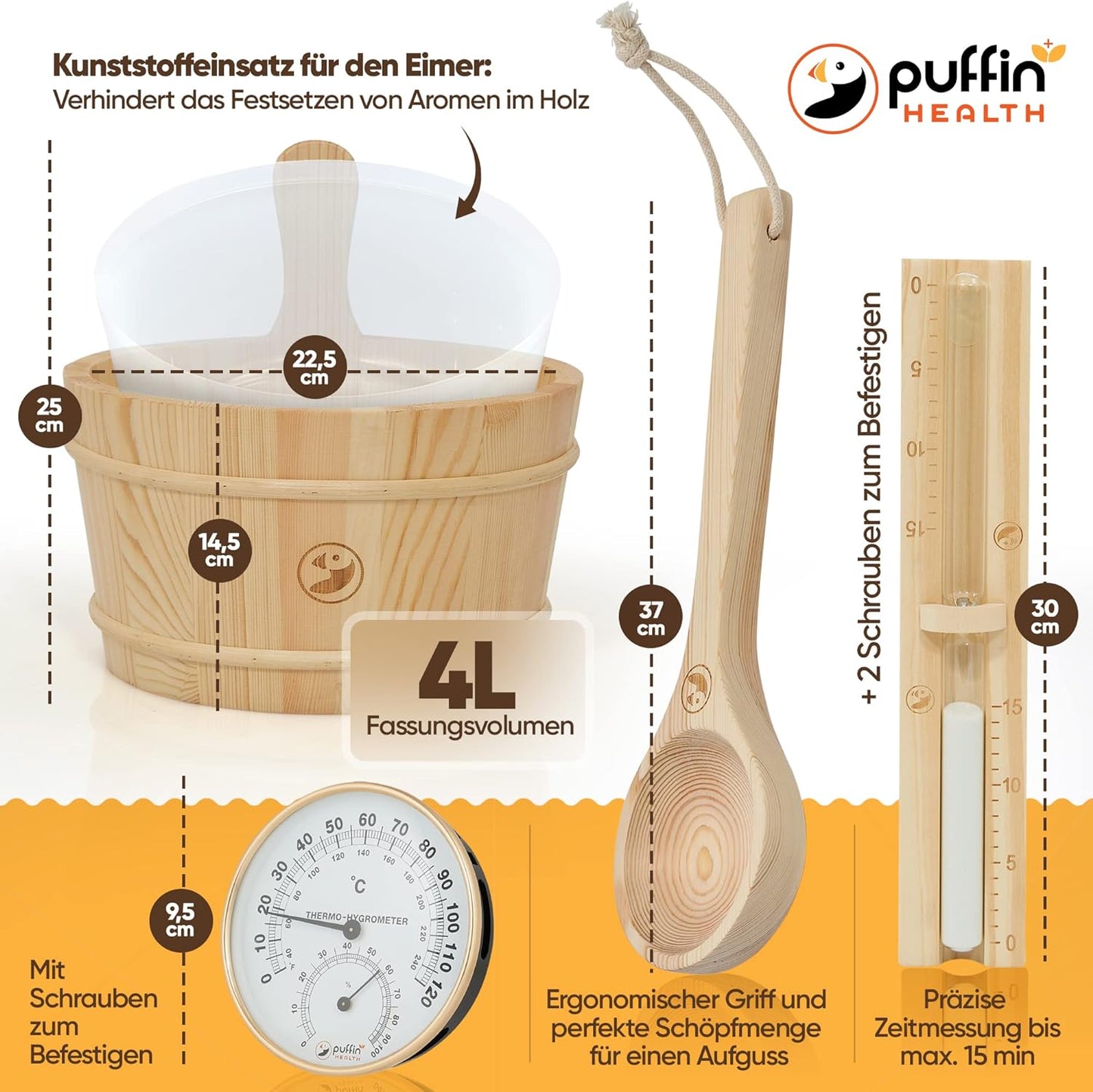 Sauna Zubehör Set