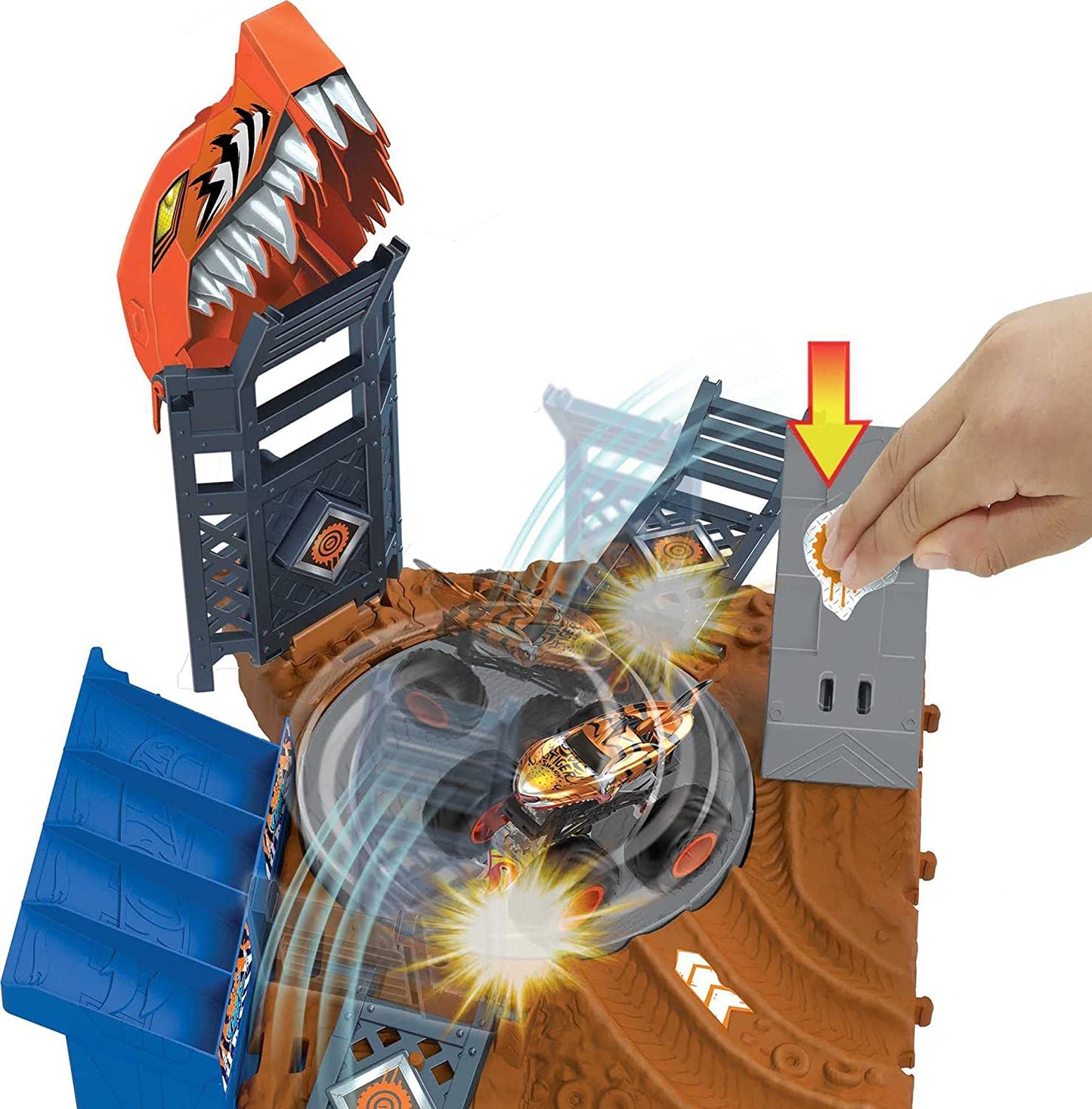 Monster Trucks Arena World: Semi-Finals Asst - Tiger Shark's Spin Out Frenzy, Rennbahn
