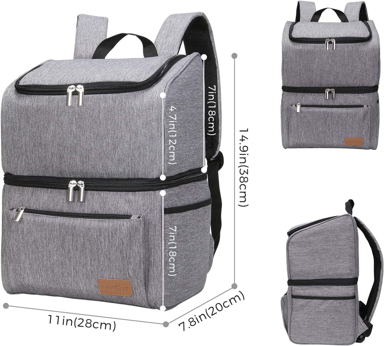 Kühlrucksack, Grau