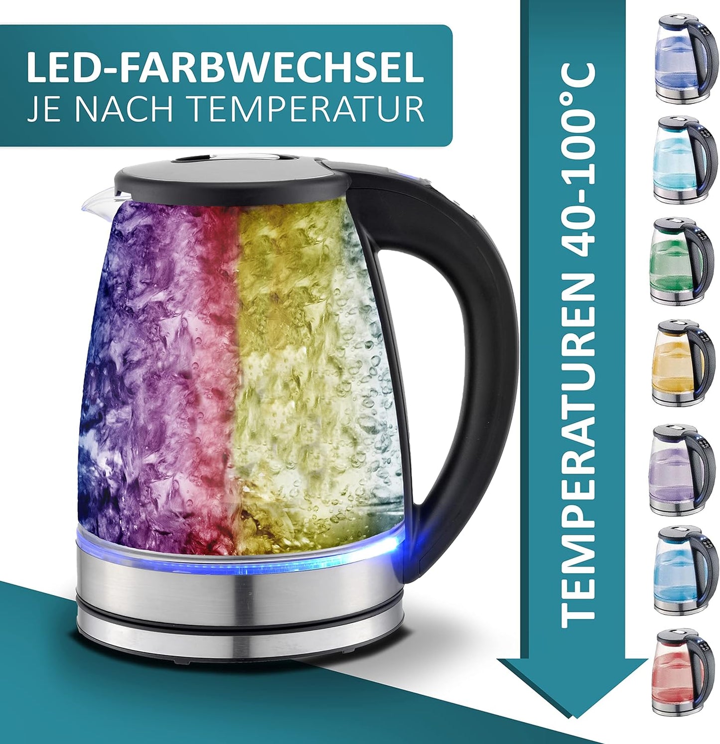 Wasserkocher Glas