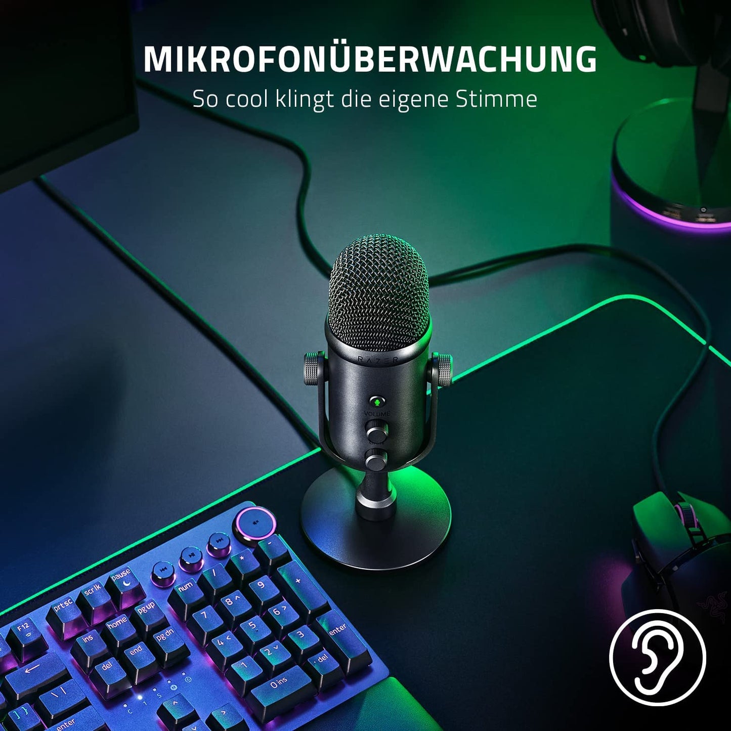 Seiren V2 Pro, Mikrofon