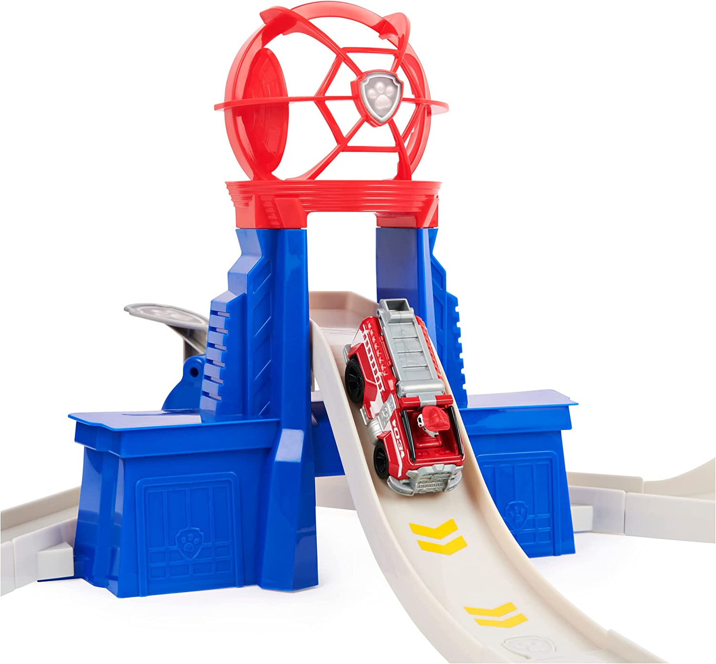 Paw Patrol, True Metal Total City Rescue Movie Rennstrecken-Set, Rennbahn