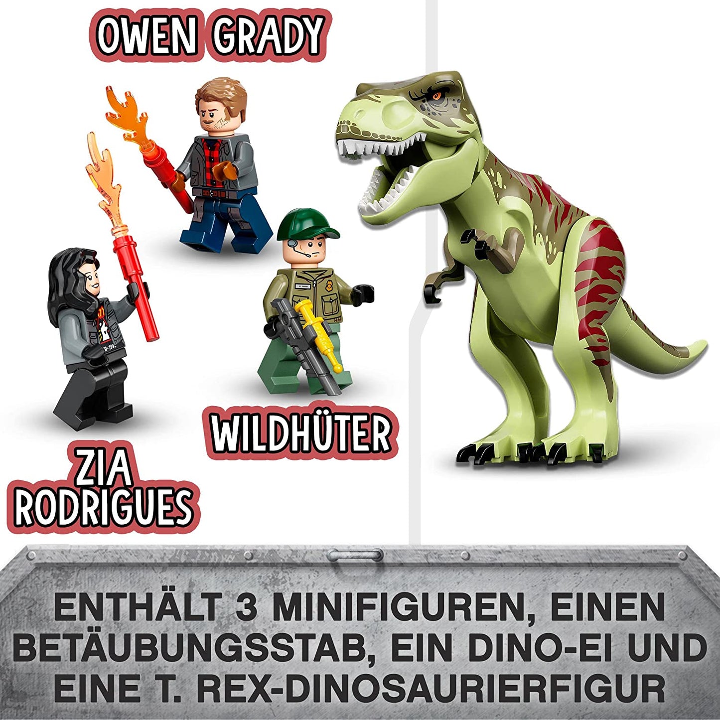 76944 Jurassic World T. Rex Ausbruch, Konstruktionsspielzeug