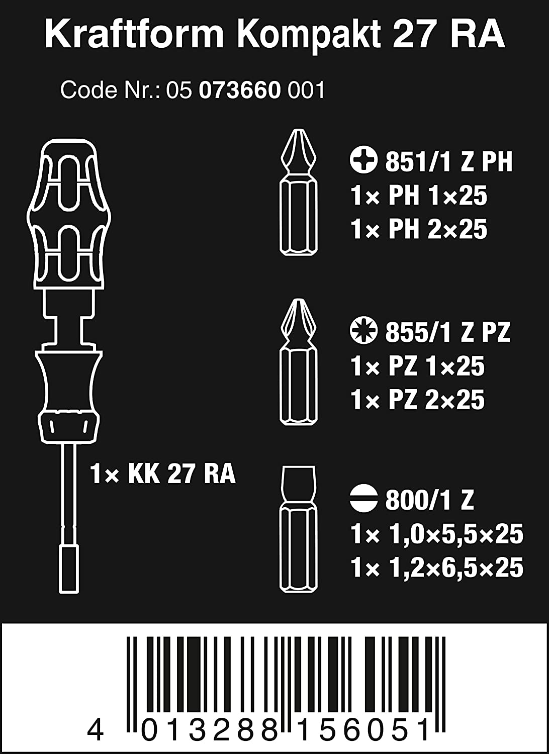 Bit-Satz Kraftform Kompakt 27 RA 1 SB
