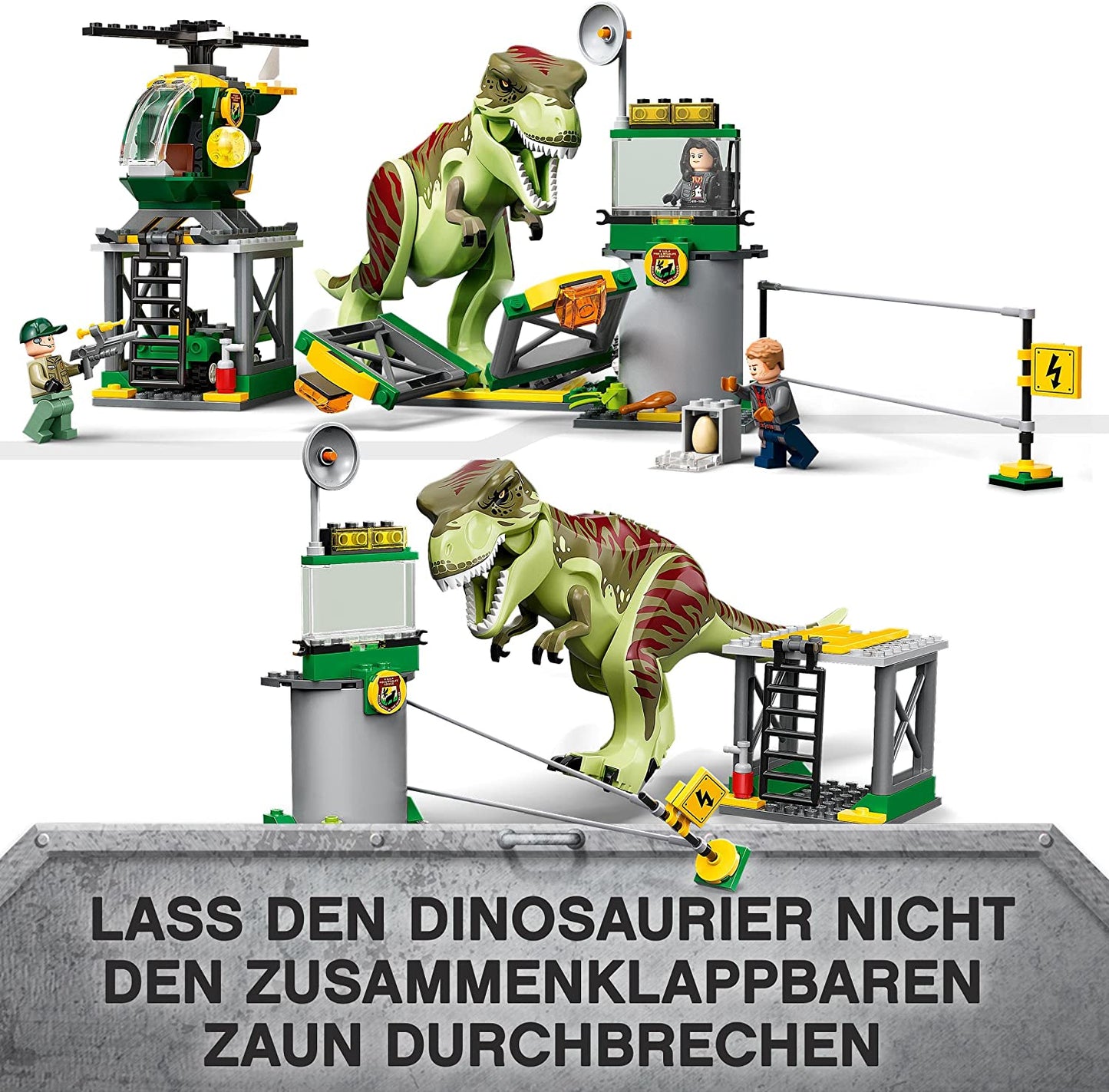 76944 Jurassic World T. Rex Ausbruch, Konstruktionsspielzeug